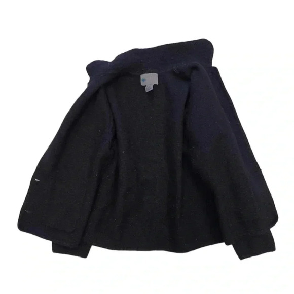 Squaw Valley Vintage Black 100% Wool Cardigan  Size Large Petite - Picture 5 of 9